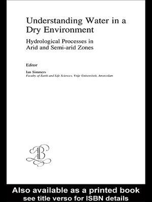 cover image of Understanding Water in a Dry Environment